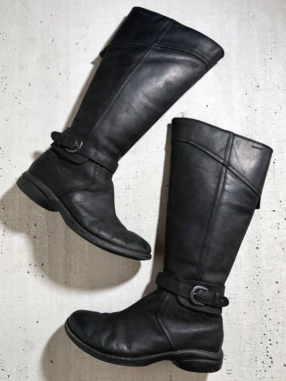 Merrell Black Waterproof Leather Knee High Riding Boots Women's 9